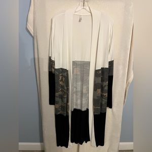 Ankle length light weight cardigan